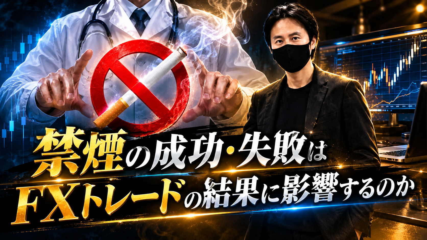 【アイキャッチ画像】禁煙の成功・失敗はFXトレードの結果に影響するのか