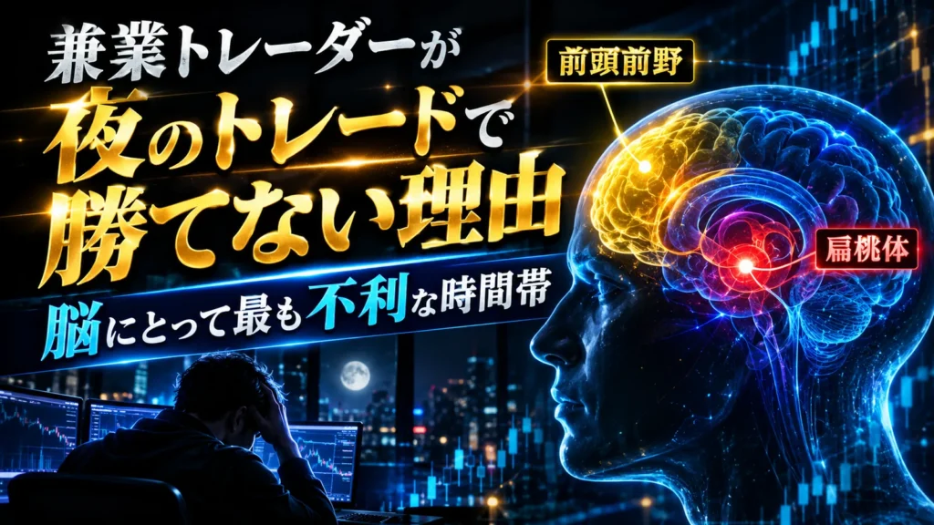 兼業トレーダーが夜のトレードで勝てない理由。脳にとって最も不利な時間帯